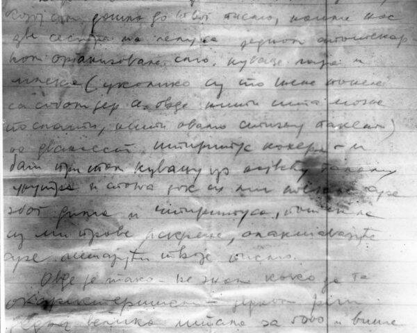 List Hildy Dajc; własność Żydowskiego Muzeum Historycznego w Belgradzie