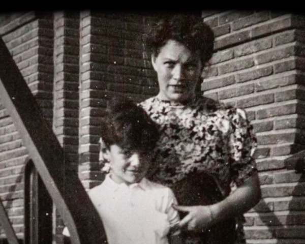 Peter Hein with his mother Netta