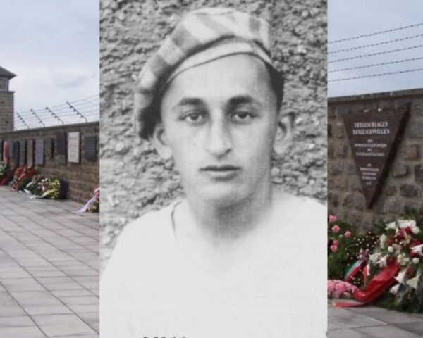 Markus Lustig after the liberation from the Mauthausen camp, a photo from the collection of the Shtetl in Sądecki