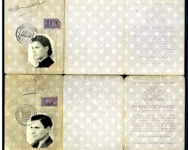 Paul and Netta Hein's fake Dutch identity cards