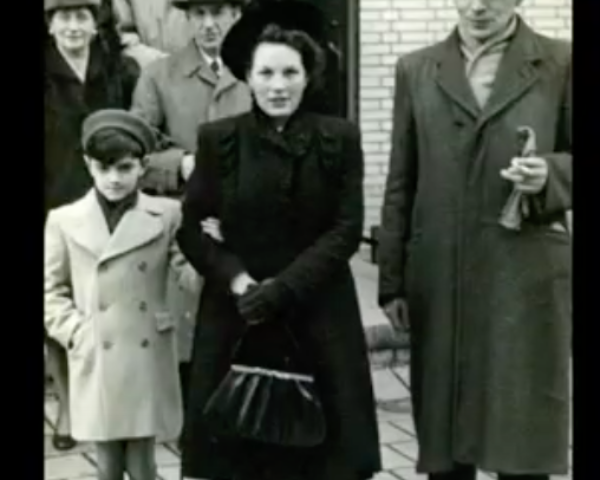 Peter Hein with his parents Paul and Netta after the war