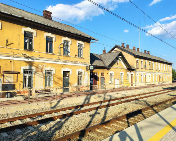 Rozwadów, the railway station where Alfreda Markowska worked; author: Tomasz Cebulski