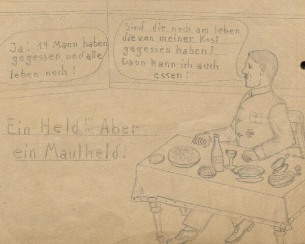 Zeichnung von Ernst Putzki. Quelle: Archiv des Landeswohlfahrtsverbands Hessen