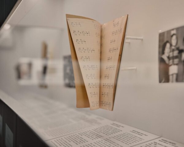 The notebook of Henryk Enoch, a Jewish student of Jadwiga Marciniak. Photo from the collection of the Jewish Center in Oswiecim Exhibition